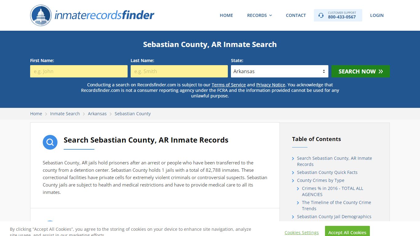 Sebastian County, AR Inmate Lookup & Jail Records Online